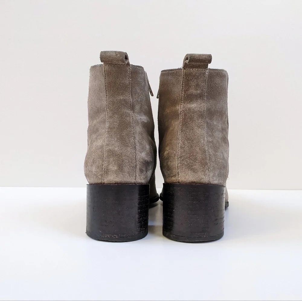 Everlane The Boss Gray Suede Leather Boots | Size 8 - Picture 6 of 11